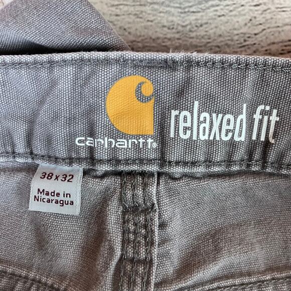 Carhartt Relaxed Fit Gray Denim Work Jeans - Picture 6 of 8